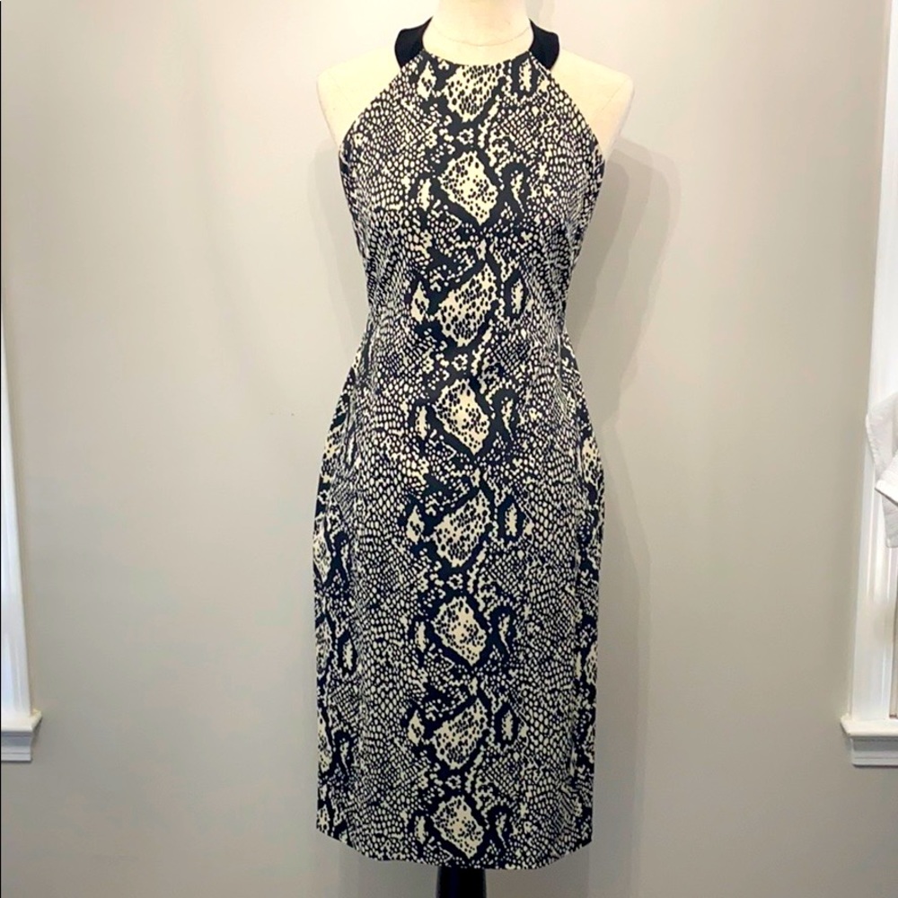 NWT Karen Millen Snakeskin Print Dress